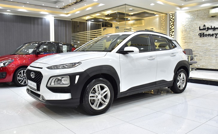 Hyundai Kona ( 2019 Model ) in White Color GCC Specs