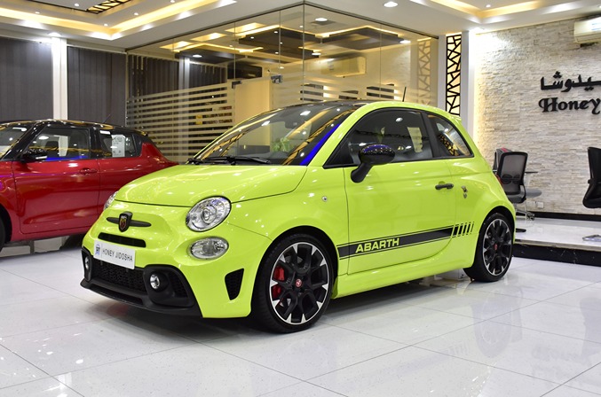 Abarth 595 Competizione ( 2021 Model ) in Green Color GCC Specs