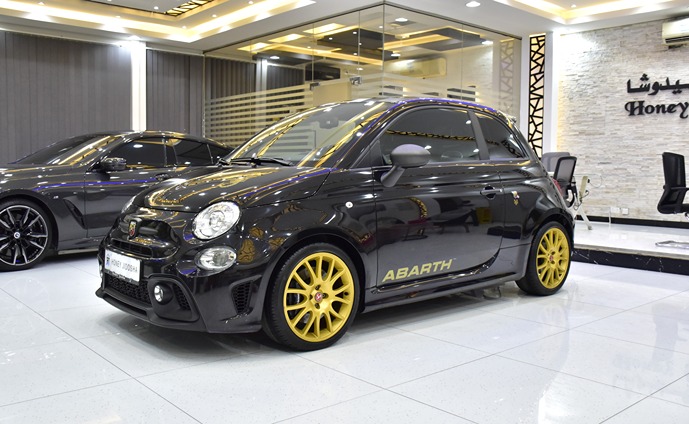 Abarth 595 Scorpioneoro ( 2022 Model ) in Black Color GCC Specs