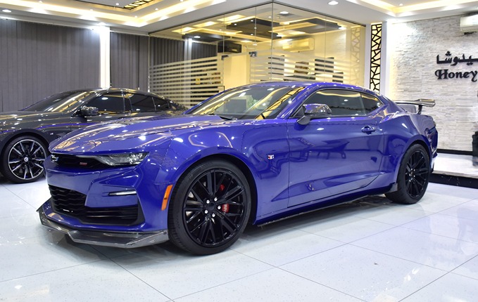 Chevrolet Camaro SS ( 2021 Model ) in Blue Color American Specs