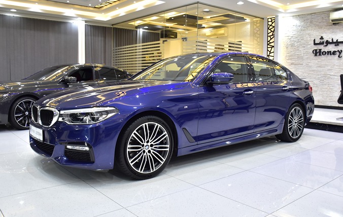 BMW 530i M-Kit ( 2017 Model ) in Blue Color GCC Specs