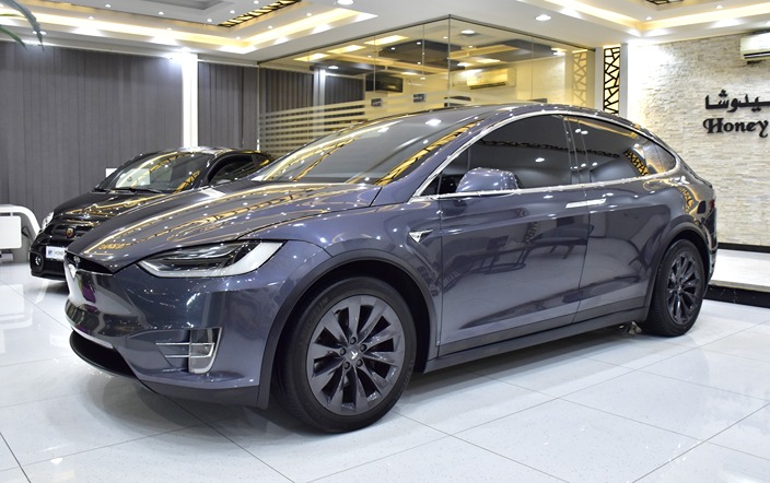Tesla Model X 100D - Long Range ( 2019 Model ) in Grey Color GCC Specs
