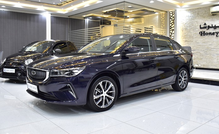 Geely Emgrand ( 2024 Model ) in Blue Color GCC Specs